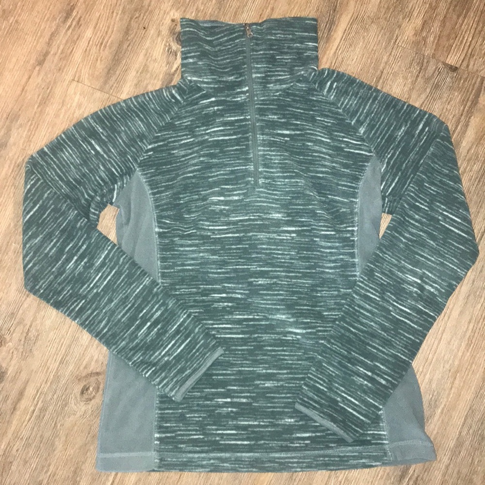 NWOT Columbia fleece green quarter zip